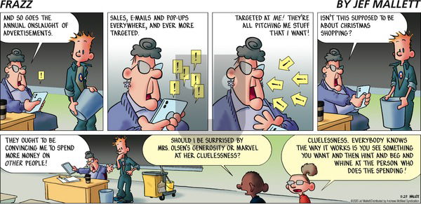 Frazz on Sunday November 29, 2020 Comic Strip