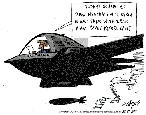 Henry Payne on Tuesday October 1, 2013 Comic Strip