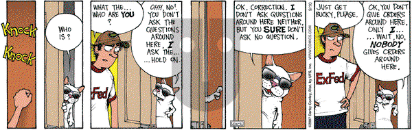 Get Fuzzy on Monday September 10, 2007 Comic Strip
