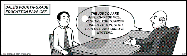 F Minus on Tuesday April 22, 2008 Comic Strip