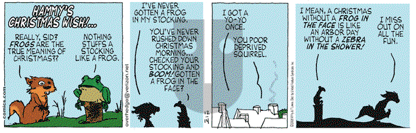 Over the Hedge on Thursday December 14, 2006 Comic Strip