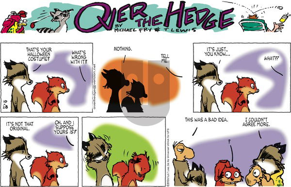 Over the Hedge on Sunday October 28, 2012 Comic Strip