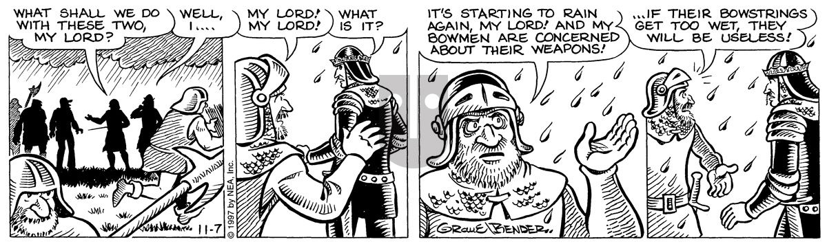 Alley Oop - Friday November 7, 1997 Comic Strip