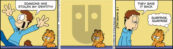 Garfield on Wednesday February 1, 2012 Comic Strip
