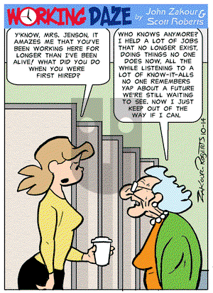 Working Daze - Monday October 14, 2024 Comic Strip