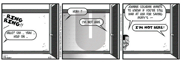 The Boondocks on Tuesday April 3, 2001 Comic Strip