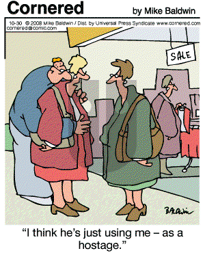 Cornered - Thursday October 30, 2008 Comic Strip