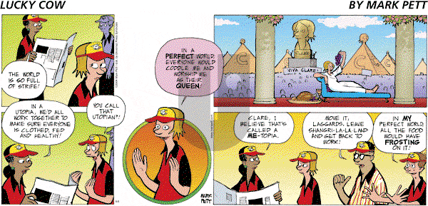 Lucky Cow on Sunday September 5, 2004 Comic Strip