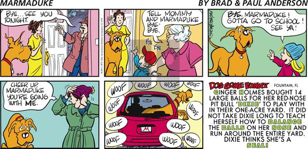 Marmaduke on Sunday September 17, 2017 Comic Strip