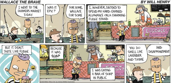 Wallace the Brave on Sunday November 2, 2025 Comic Strip