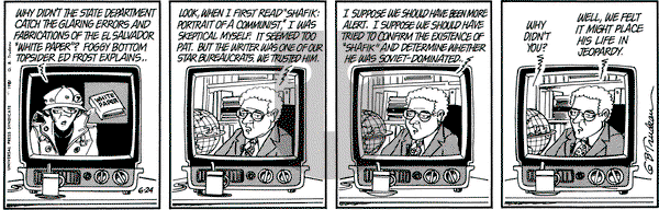 Doonesbury on Wednesday June 24, 1981 Comic Strip