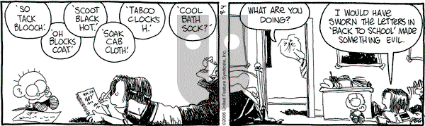The Buckets on Monday September 4, 2006 Comic Strip