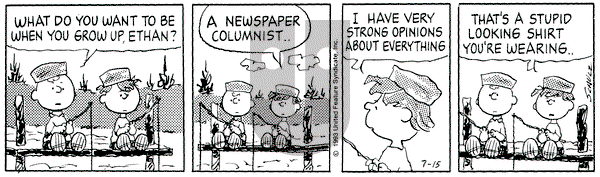 Peanuts on Wednesday November 3, 1993 Comic Strip