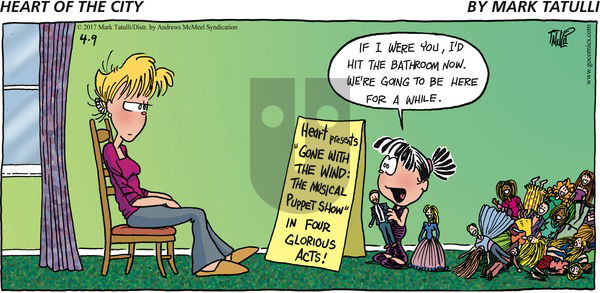 Heart of the City on Sunday April 9, 2017 Comic Strip
