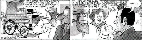 Alley Oop on Wednesday November 28, 2007 Comic Strip