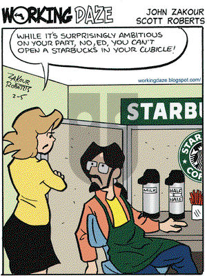 Working Daze on Thursday February 5, 2009 Comic Strip