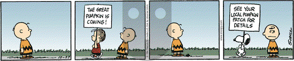 Peanuts - Thursday October 27, 2011 Comic Strip