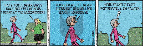 Grand Avenue on Saturday April 26, 2014 Comic Strip