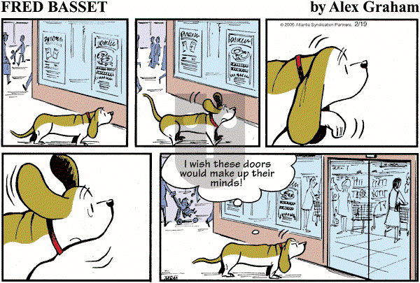 Fred Basset - Sunday February 19, 2006 Comic Strip