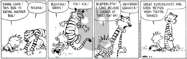Calvin and Hobbes on Saturday April 2, 1994 Comic Strip