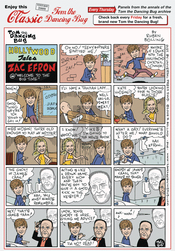 Tom the Dancing Bug on Thursday July 17, 2014 Comic Strip