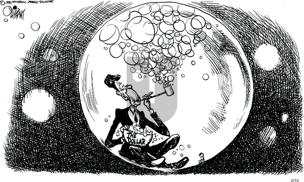 Pat Oliphant - Friday February 15, 1985 Comic Strip