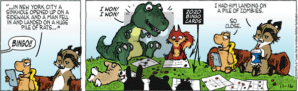 Over the Hedge on Monday November 16, 2020 Comic Strip