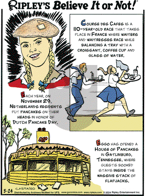Ripley's Believe It or Not - Friday May 24, 2024 Comic Strip