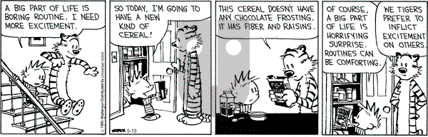 Calvin and Hobbes on Wednesday May 13, 2015 Comic Strip