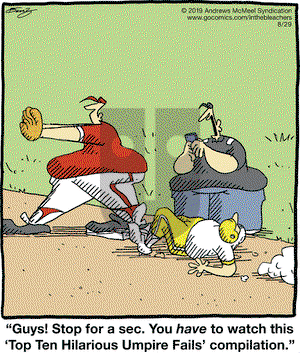 In the Bleachers on Thursday August 29, 2019 Comic Strip