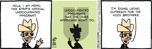 La Cucaracha on Tuesday October 20, 2015 Comic Strip