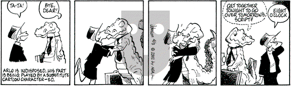 Arlo and Janis on Wednesday April 3, 2002 Comic Strip