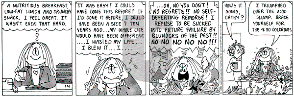 Cathy Classics on Thursday January 14, 1993 Comic Strip