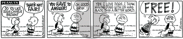 Peanuts on Thursday January 15, 1959 Comic Strip
