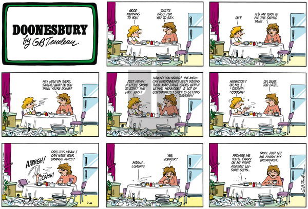 Doonesbury on Sunday July 16, 1978 Comic Strip