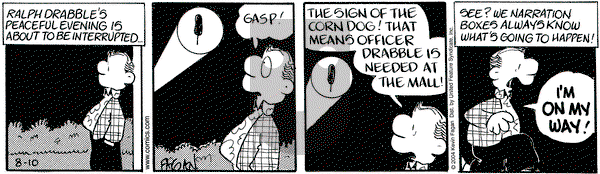 Drabble on Tuesday August 10, 2004 Comic Strip