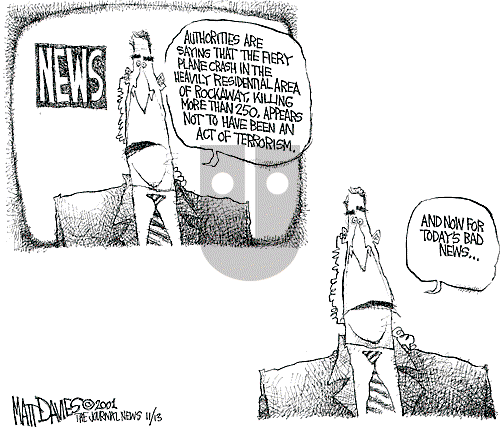 Matt Davies on Monday November 12, 2001 Comic Strip