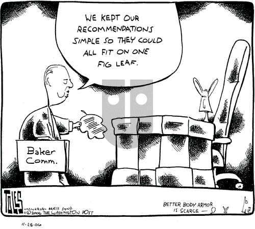 Tom Toles on Tuesday November 28, 2006 Comic Strip
