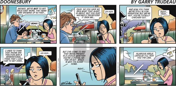 Doonesbury - Sunday December 6, 2015 Comic Strip