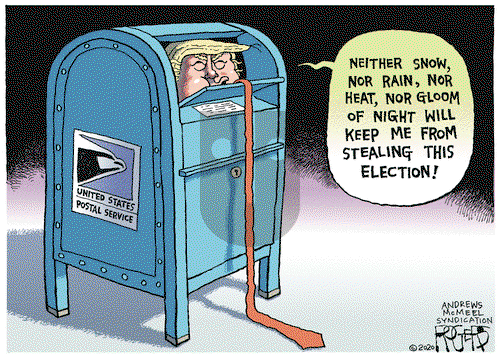 Rob Rogers on Tuesday August 18, 2020 Comic Strip