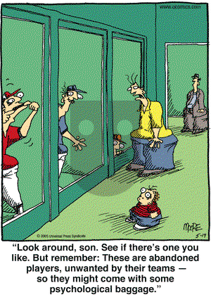 In the Bleachers on Thursday May 19, 2005 Comic Strip