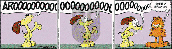 Garfield on Tuesday October 18, 2016 Comic Strip