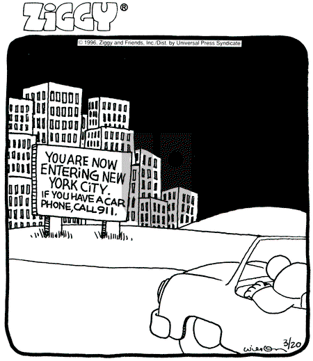 Ziggy - Wednesday March 20, 1996 Comic Strip