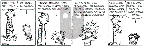 Calvin and Hobbes on Tuesday April 25, 1995 Comic Strip