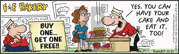 Frank and Ernest on Wednesday October 21, 2015 Comic Strip