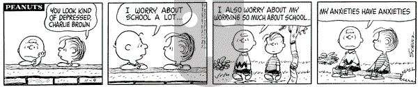 Peanuts - Saturday November 9, 1968 Comic Strip