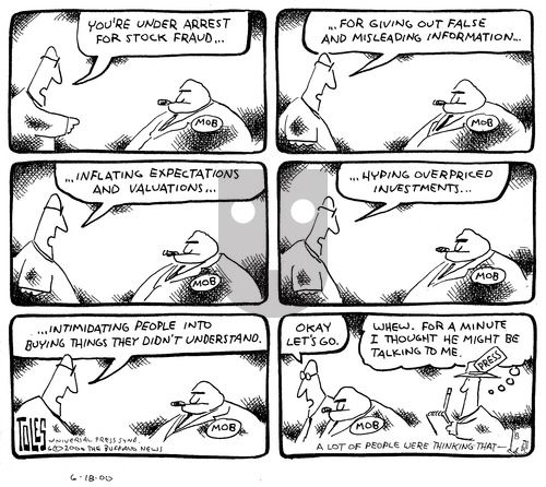 Tom Toles on Sunday June 18, 2000 Comic Strip
