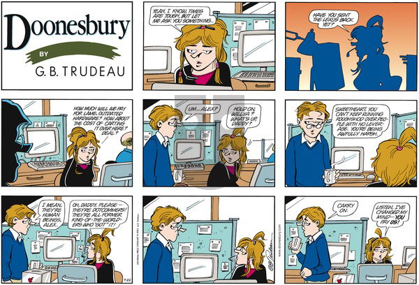 Doonesbury on Sunday July 22, 2001 Comic Strip
