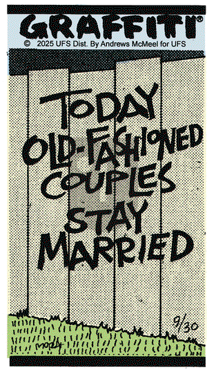 Graffiti on Tuesday September 30, 2025 Comic Strip