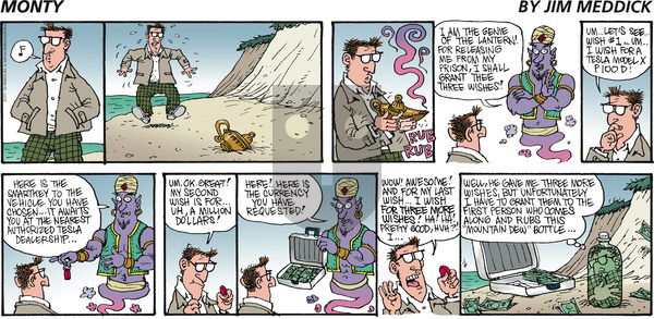 Monty on Sunday January 8, 2017 Comic Strip